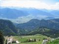 Tiefblick zur Brnfeichten Alm und ins Ennstal vom Brnfeichtmlbing