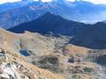 Tiefblick zur Grnen Lacke - weiter hinten im Schatten der Groe Hengst unser heutiger 4. und letzter Gipfel