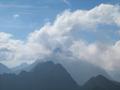 Immer wieder ziehen Wolkenfetzen ber die Gipfel. Auch der hchste - der Hochgolling - zeigt sich heute nur sprlich