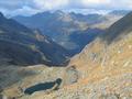 Blick hinaus Richtung Riesachtal, durch das man zur Preintalerhtte gelangt - der hchste Gipfel im Hintergrund ist der Hchstein