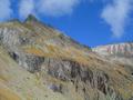 Blick vom Waldhorntrl zum Waldhorn - hinten schneebedeckt das Kieseck