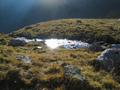 Aber beim Angersee ist es noch gemtlich warm - die Sonne spiegelt sich in seinem Abflu