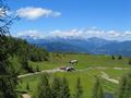 Blick hinunter zur Lackenalm