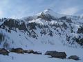 Die Ursprungalm vor der Steirischen Kalkspitze