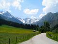 Auffahrt ins Seewigtal zum Parkplatz vorm Bodensee