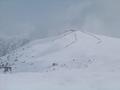 Einige Tourengeher gingen die Schipiste weiter hinauf bis zur Bergstation am Kalteck