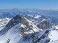 Gipfelblick nach Osten - Eselstein, Sinabell, Stoderzinken, Kammspitze, Grimming (von vorne nach hinten)