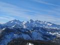 Blick nach Westen zu den Dachsteingipfeln