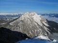 Blick vom Gipfel des Stoderzinken hinber zur Kammspitze - meinem 2. Hausberg. Der Aufstieg ber die Nordseite zum Stoderzinken verluft durch die Engstelle zwischen den beiden Bergen - die sogenannten 