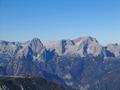 Blick nach Nordwesten zu 2 groen Zielen fr das nchste Jahr: Rechts der Gr. Priel - der hchste Gipfel im Toten Gebirge. Links mein persnlicher Favorit - die Spitzmauer.