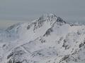 Die markante Schoberspitze im Sden ...