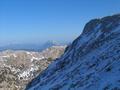 Beim Aufstieg auf den Sinabell: Blick nach Osten zum Grimming (im Hintergrund).