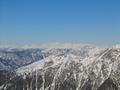 Am Horizont erkennt man die Gipfel im Toten Gebirge an der Landesgrenze Steiermark / Obersterreich.