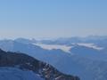 Drben in den Schladminger Tauern - auf der anderen Seite (Sdseite) des Ennstales liegen die Gebirgstler im Nebel ...