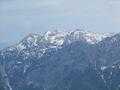 Blick hin�ber zum noch leicht schneebedeckten Tennengebirge ...