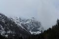 ... herscht am Berg oben noch Winter. Der Grimming verbirgt sich heute den ganzen Tag hinter Wolken.