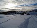 Zurck im Schigebiet der Tauplitzalm. ber die Piste gehts schlielich zurck ins Tal.