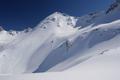 Ausblick zur benachbarten (westlichen) Engelkarspitze beim Aufstieg auf den Hading, ...