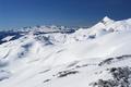 Ausblick nach Sdwesten an der Hochwei vorbei zum Dachstein ...