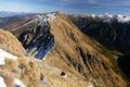 Im Osten der Sonntagskarspitz, den wir am 14.10.2007 ber den in Bildmitte befindlichen Westgrat aufgestiegen sind.