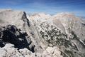 Ausblick vom Kleinen Hochkasten zum Groen Hochkasten (links). Rechts die Spitzmauer.