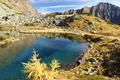 Blick zurck ber den Holzkarsee.