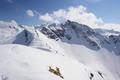 Blick Richtung S�den zum ziemlich unzug�nglich aussehenden Kreuzkogel.