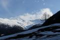 Die letzten Meter geht es auf der Stra�e zur�ck zum Auto und damit schlie�t sich der Kreis dieser oberhalb der Waldgrenze herrlichen Rundtour. Ein letzter Blick hinauf in das Tourengebiet n�rdlich des Keeskogel.