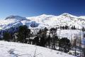 Nachdem der Fhn im Gipfelbereich einigermaen unangenehm wird, mache ich mich wieder auf den Rckweg. Nazogl, Angerkogel und Schwarzkoppen vor Augen - die Gipfelparade, die ich am 26.01.2009 berschritten hatte.