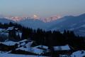 Whrend es bei uns im Schatten noch eisige -15C hatte, lag das Tennengebirge bereits in der Sonne.