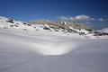 Zwischen den letzten, untersten, noch gruselig schneebedeckten Schlnden hindurch ...