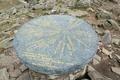 Informativer Berggipfel-Anzeiger am Zirbitzkogel. Auch einige gut bekannte Gipfel aus den Schladminger Tauern h�tte er im Visier. Bei den heutigen Sichtverh�ltnissen waren die Berge aber leider nicht auszunehmen.
