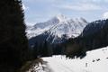 Ausblick auf die Hornfeldspitze. Rechts erkennt man ganz deutlich die Slkpastrae.