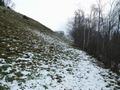 Bei etwa 1.200 Meter Hhe erreichten wir die Schneegrenze ...