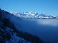 Ein besonderer Blickfang stellt immer wieder das tolle Panorama der hchsten Dachsteingipfel dar.