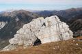 Am hchsten Punkt des Hochbirg. Die Felstrme im Norden sind einige Meter niedriger.