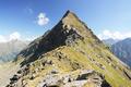... sowie auf die Huselspitze, an deren Fu wir gerastet haben.