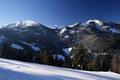 Ausblick nach Sden in die Eisenerzer Alpen um Leobner und Blaseneck ...