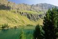 Sdlich vom Unteren Lanschitzsee steigt der Wanderweg ...