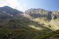 Ausblick auf Groe Barbaraspitze (links) und Jgerspitz (rechte Bildhlfte), die ich beide am 02.08.2009 besucht habe.