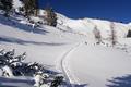 Trotz  der frostigen -13C beim Ausgangspunkt war hier im gemchlich steigenden Kessel von der Klte zunchst nichts zu spren.