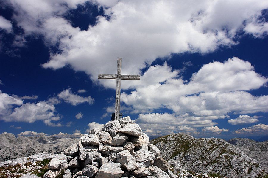 Gipfelkreuz auf der Weien Wand