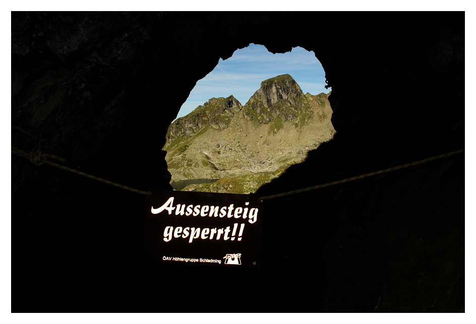 Ausblick vom Zinkwandstollen nach S�den