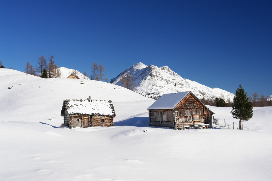 Die Brunnalm im Winter