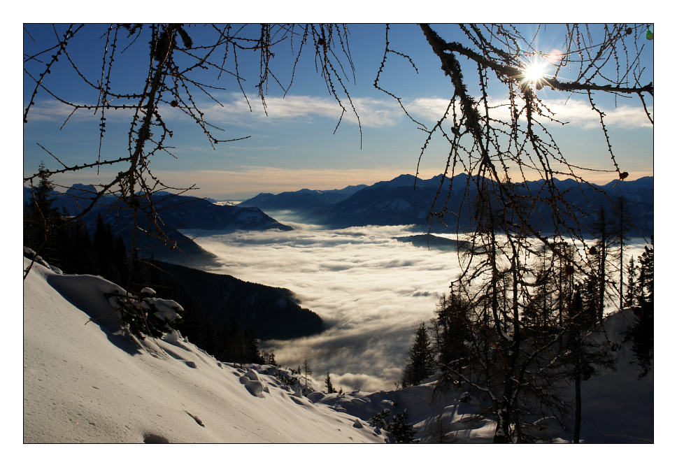 Ennstal unter Nebel