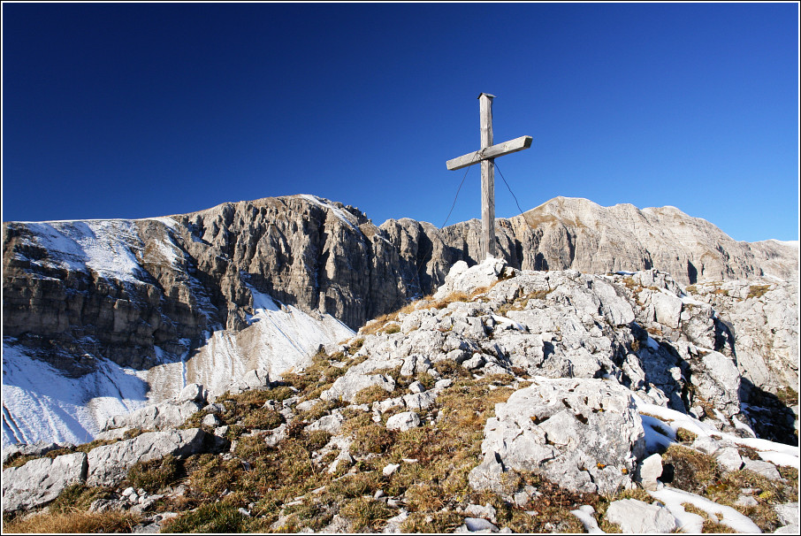 Gipfelkreuz auf der Sattelkoppen