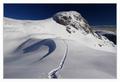 Schneeschuhspur auf die Sattelkoppen