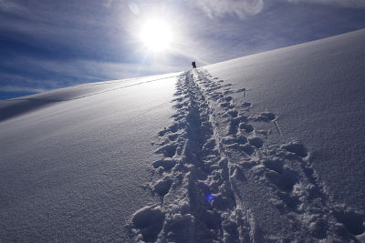 Aus dem schattigen, frostigen Tal der Sonne entgegen