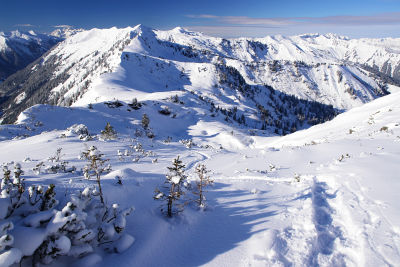 Traumhafte Ausblicke beim Aufstieg auf den Tanzbodenkogel