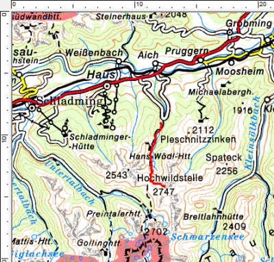 Tourengebiet Steirischer Bodensee - Hochwildstelle